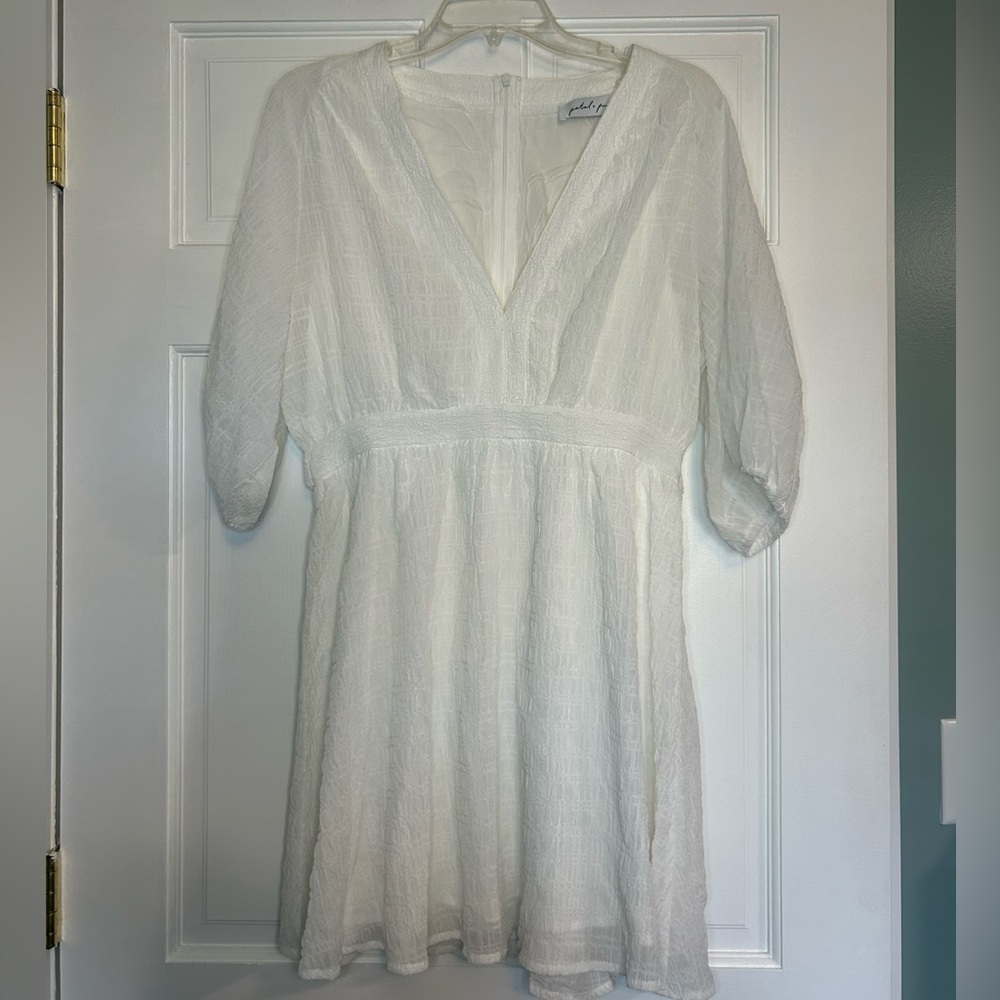 Petal & Pup White Mini Dress